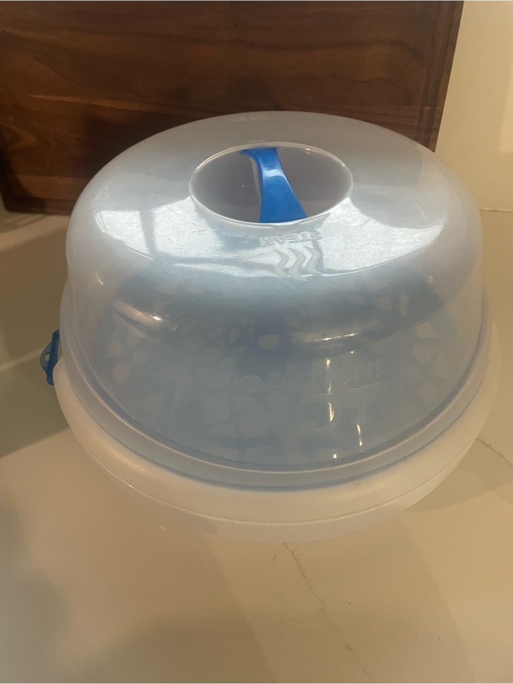 Microwave Baby Bottle and Food Sterilizer - Blue